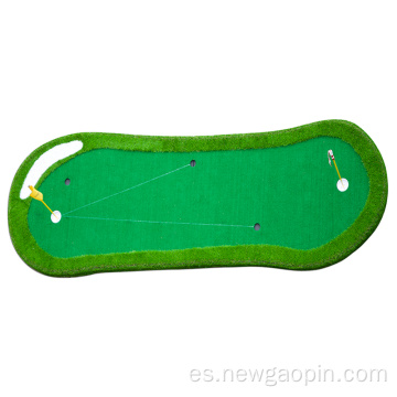 Estera verde del putt del golf del mini campo de golf